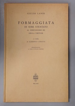 formaggiata di sere stentato al serenissimo re della virtude