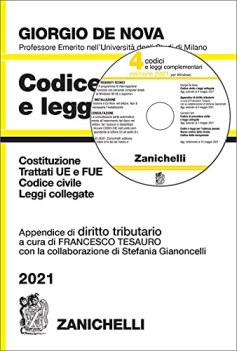 codice civile e leggi collegate 2021 con appendice di diritto tributa