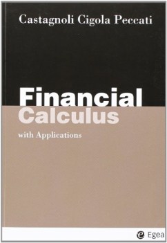 financial calculus with applications lingua inglese