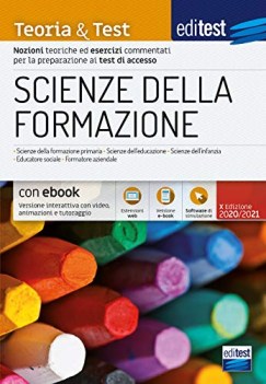 scienze della formazione teoria  test nozioni teoriche ed esercizi