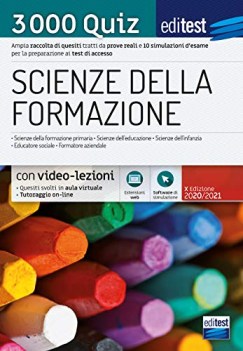 scienze della formazione 3000 quiz ampia raccolta di quesiti tratti