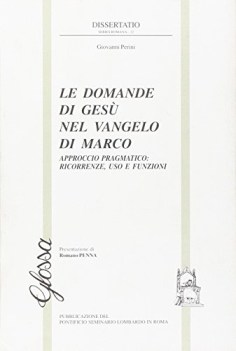 domande di gesu\' nel vangelo di marco