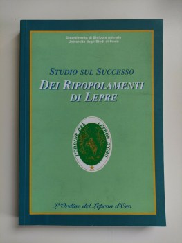 studio sul successo dei ripopolamenti di lepre