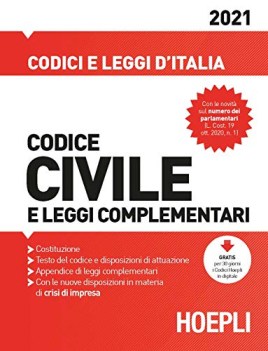 codice civile e leggi complementari 2021