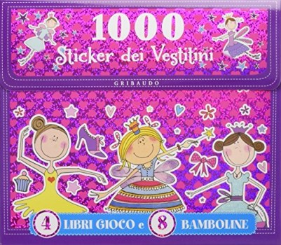 1000 stickers dei vestitini con adesivi ediz a colori con adesivi