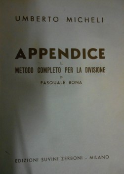 appendice al metodo completo per la divisione