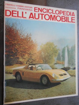 enciclopedia dell\'automobile numero 63 bis PININFARINA 18 luglio 1968