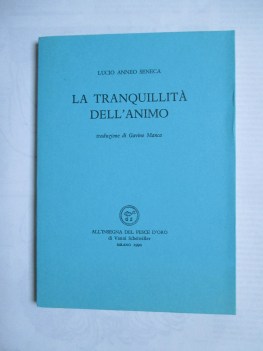 tranquillita dell\'animo