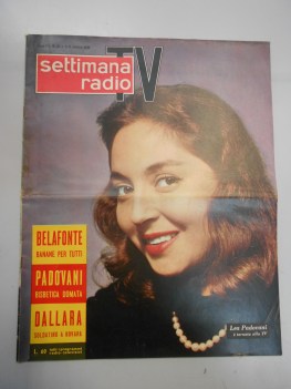 settimana radio lea padovani ottobre 1958