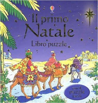 primo natale libro puzzle con 4 puzzle facili