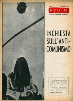 Rinascita n. 89 Inchiesta sull\'anticomunismo 1954