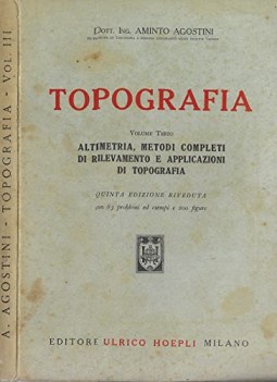 topografia volume terzo quinta edizione