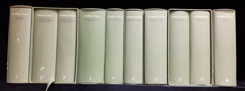 Storia d\'Italia Einaudi 6 volumi 10 tomi completa 1980-1981 2rist.1ed