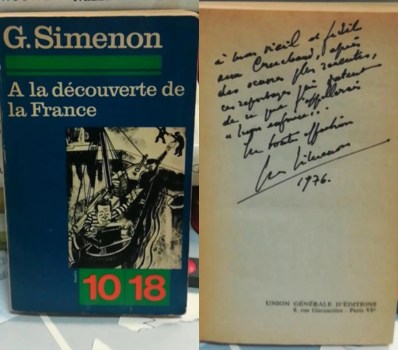 decouverte de la france Simenon AUTOGRAFATO