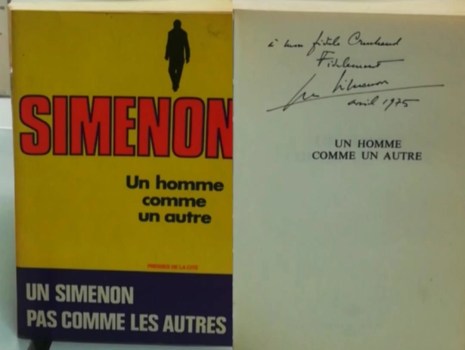 homme comme un autre Simenon AUTOGRAFATO