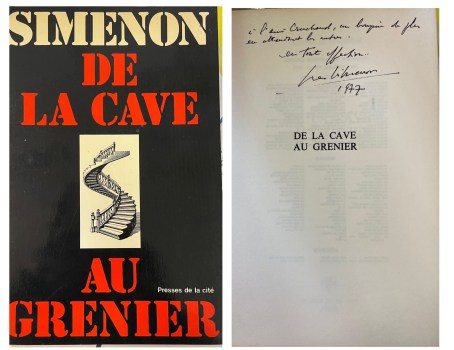 de la cave au grenier simenon AUTOGRAFATO