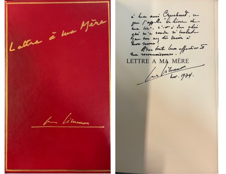 lettre a ma mere simenon AUTOGRAFATO