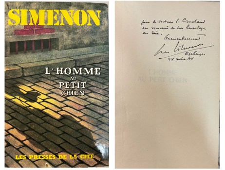 homme au petit chein simenon AUTOGRAFATO