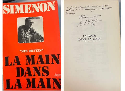 main dans la main (mes dictes) simenon AUTOGRAFATO