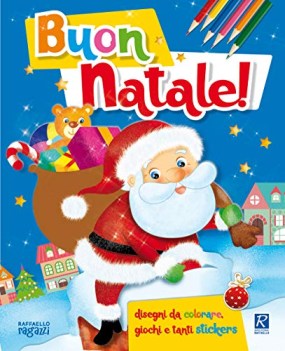 buon natale disegni da colorare giochi e tanti stickers