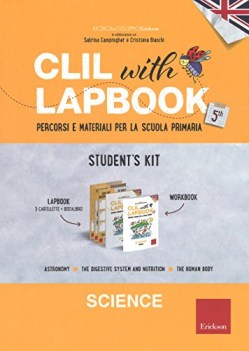 clil with lapbook science quinta students kit lingua inglese