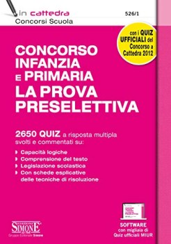 concorso infanzia e primaria  la prova preselettiva