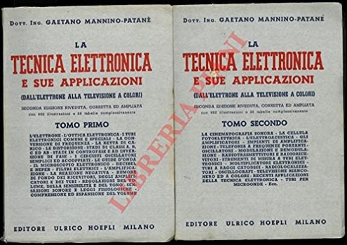 tecnica elettronica e le sue applicazioni 1953-1955