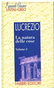 natura delle cose 2 volumi rilegati fabbri