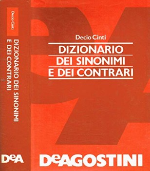 dizionario dei sinonimi e dei contrari