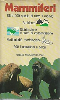 mammiferi oltre 400 specie di tutto il mondo