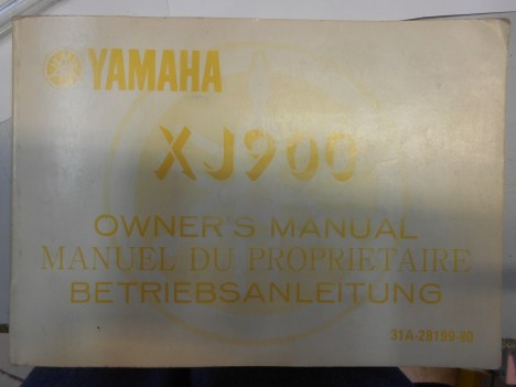 yamaha owner\'s manual xj900