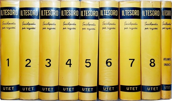 tesoro enciclopedia illustrata per ragazzi 8 VOLUMI + ATLANTE INDICI