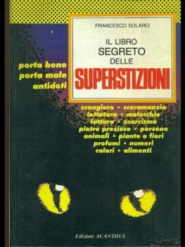 libro segreto delle superstizioni