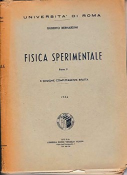 fisica sperimentale parte prima