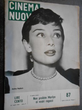 cinema nuovo 87 AUDREY HEPBURN luglio 1956