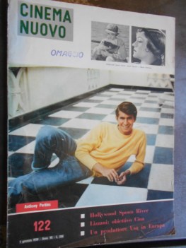 cinema nuovo 122 ANTHONY PERKINS gennaio 1958