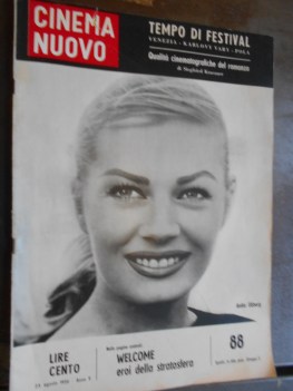 cinema nuovo 88 ANITA EKBERG agosto 1956