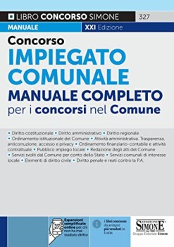 concorso impiegato comunale manuale completo per i concorsi nel comun