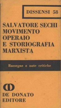 Movimento operaio e storiografia marxista