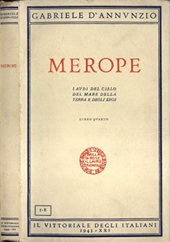 merope laudi del cielo del mare della terra e degli eroi libro quarto