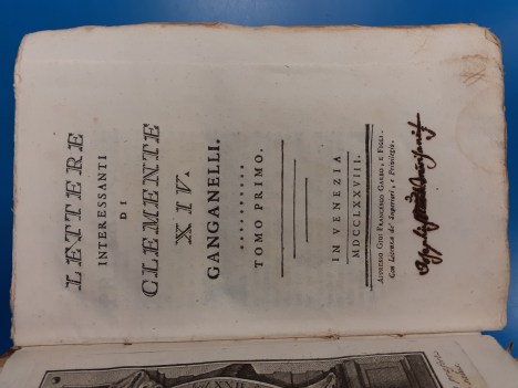 Lettere interessanti di Clemente XIV vol. 1 e 2