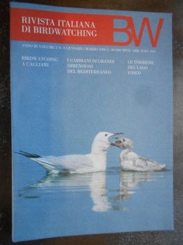 rivista italiana birdwatching gennaio/marzo 1995 BW