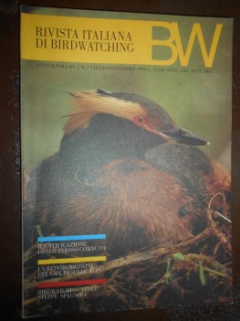 rivista italiana birdwatching luglio/settembre 1994 BW