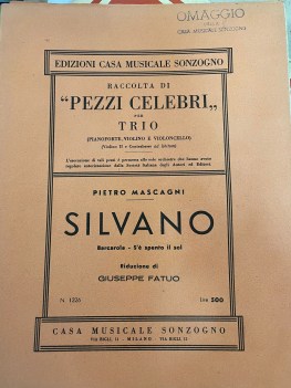 raccolta pecci celebri per trio silvano barcarola s\'e spento il sol