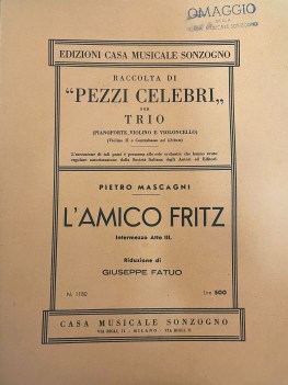 raccolta di pezzi celebri per trio l\'amico fritz intermezzo atto III