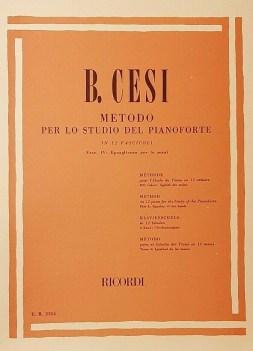 metodo per lo studio del pianoforte in 12 fascicoli fascicolo IV