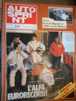 autosprint 1983 n 3 l\'alfa eurorecord!