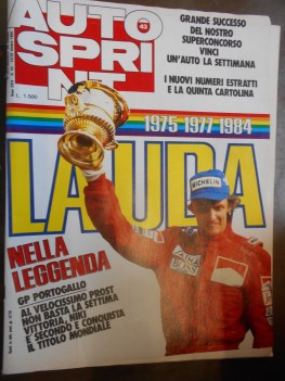 autosprint 1984 n 43 lauda nella leggenda 1975 1977 1984