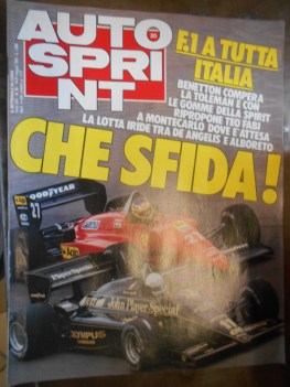 autosprint 1985 n 20 che sfida!