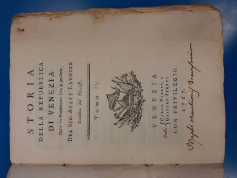 Storia della Repubblica di Venezia dalla sua fondazione al presente. Tomo 2 1767